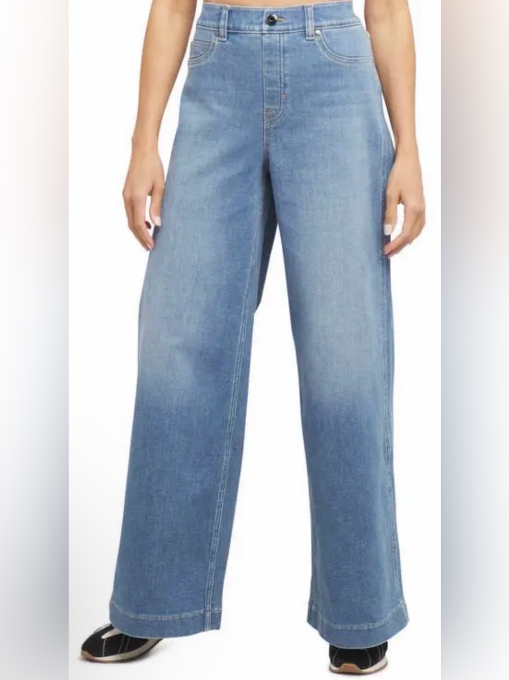 SPANX Wide Leg Light Blue Women's Jeans